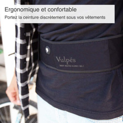 Ceinture chauffante lombaire connectée pour personne agée