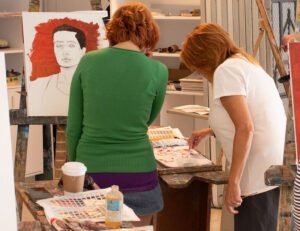 atelier darts plastiques avec adultes concentres