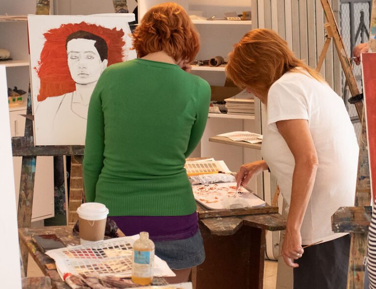 atelier darts plastiques avec adultes concentres