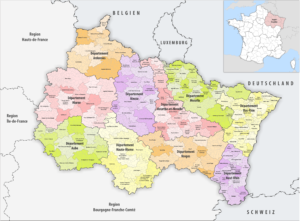 carte coloree de la region grand est