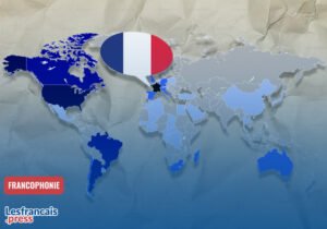carte du monde avec drapeaux francais expatries