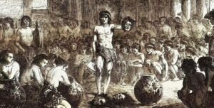 illustration dun chasseur de tete en action